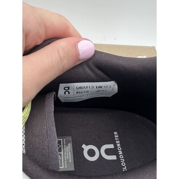 On Men’s Cloudmonster 2 Running Shoes Undyed Zest NWB Size 13 - Picture 2 of 9